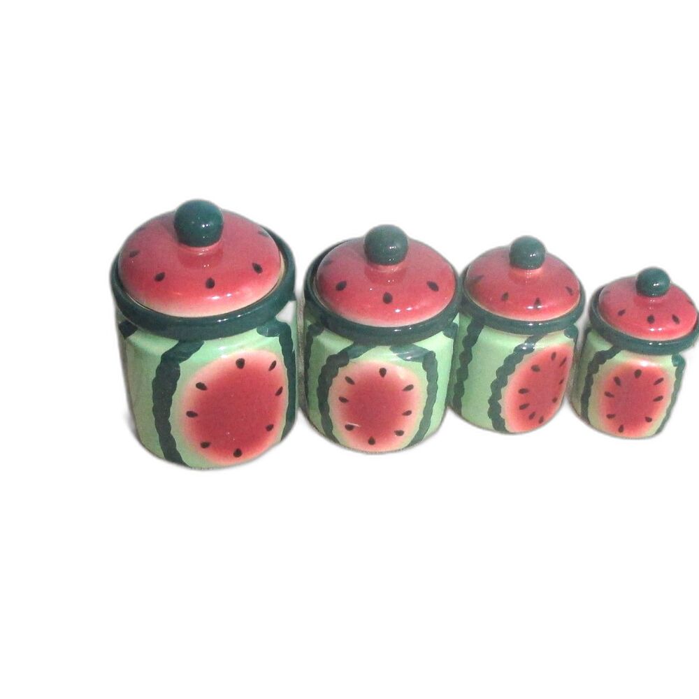Vintage Water Melon Canister set